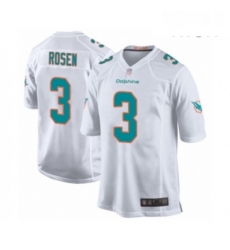 Mens Miami Dolphins 3 Josh Rosen Game White Football Jersey Mens Miami Dolphins 3 Josh Rosen Game White Football Jersey