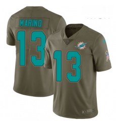 Mens Nike Miami Dolphins 13 Dan Marino Limited Olive 2017 Salute to Service NFL Jersey Mens Nike Miami Dolphins 13 Dan Marino Limited Olive 2017 Salute to Service NFL Jersey