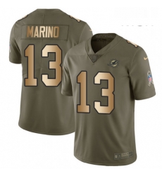 Mens Nike Miami Dolphins 13 Dan Marino Limited OliveGold 2017 Salute to Service NFL Jersey Mens Nike Miami Dolphins 13 Dan Marino Limited OliveGold 2017 Salute to Service NFL Jersey