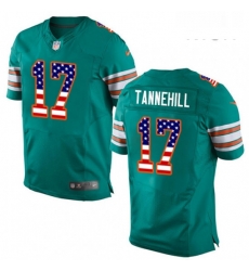 Mens Nike Miami Dolphins 17 Ryan Tannehill Elite Aqua Green Alternate USA Flag Fashion NFL Jersey Mens Nike Miami Dolphins 17 Ryan Tannehill Elite Aqua Green Alternate USA Flag Fashion NFL Jersey