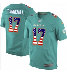 Mens Nike Miami Dolphins 17 Ryan Tannehill Elite Aqua Green Home USA Flag Fashion NFL Jersey Mens Nike Miami Dolphins 17 Ryan Tannehill Elite Aqua Green Home USA Flag Fashion NFL Jersey