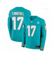 Mens Nike Miami Dolphins 17 Ryan Tannehill Limited Aqua Therma Long Sleeve NFL Jersey Mens Nike Miami Dolphins 17 Ryan Tannehill Limited Aqua Therma Long Sleeve NFL Jersey