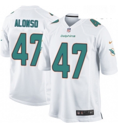 Mens Nike Miami Dolphins 47 Kiko Alonso Game White NFL Jersey Mens Nike Miami Dolphins 47 Kiko Alonso Game White NFL Jersey
