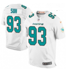 Mens Nike Miami Dolphins 93 Ndamukong Suh Elite White NFL Jersey Mens Nike Miami Dolphins 93 Ndamukong Suh Elite White NFL Jersey