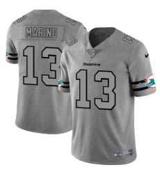 Nike Dolphins 13 Dan Marino 2019 Gray Gridiron Gray Vapor Untouchable Limited Jersey Nike Dolphins 13 Dan Marino 2019 Gray Gridiron Gray Vapor Untouchable Limited Jersey