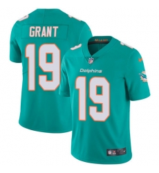 Nike Dolphins #19 Jakeem Grant Aqua Green Team Color Men Stitched NFL Vapor Untouchable Limited Jersey Nike Dolphins #19 Jakeem Grant Aqua Green Team Color Men Stitched NFL Vapor Untouchable Limited Jersey