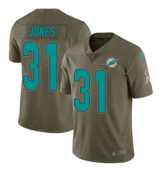 Nike Dolphins 31 Byron Jones Olive Men Stitched NFL Limited 2017 Salute To Service Jersey Nike Dolphins 31 Byron Jones Olive Men Stitched NFL Limited 2017 Salute To Service Jersey