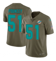 Nike Dolphins #51 Mike Pouncey Olive Mens Stitched NFL Limited 2017 Salute to Service Jersey Nike Dolphins #51 Mike Pouncey Olive Mens Stitched NFL Limited 2017 Salute to Service Jersey