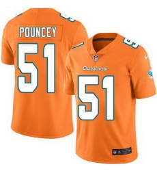 Nike Dolphins #51 Mike Pouncey Orange Mens Stitched NFL Limited Rush Jersey Nike Dolphins #51 Mike Pouncey Orange Mens Stitched NFL Limited Rush Jersey