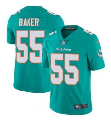 Nike Dolphins #55 Jerome Baker Aqua Green Team Color Mens Stitched NFL Vapor Untouchable Limited Jersey Nike Dolphins #55 Jerome Baker Aqua Green Team Color Mens Stitched NFL Vapor Untouchable Limited Jersey