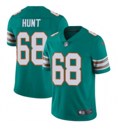 Nike Dolphins 68 Robert Hunt Aqua Green Alternate Men Stitched NFL Vapor Untouchable Limited Jersey Nike Dolphins 68 Robert Hunt Aqua Green Alternate Men Stitched NFL Vapor Untouchable Limited Jersey