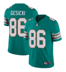 Nike Dolphins #86 Mike Gesicki Aqua Green Alternate Mens Stitched NFL Vapor Untouchable Limited Jersey Nike Dolphins #86 Mike Gesicki Aqua Green Alternate Mens Stitched NFL Vapor Untouchable Limited Jersey