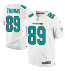 Nike Dolphins #89 Julius Thomas White Mens Stitched NFL New Elite Jersey Nike Dolphins #89 Julius Thomas White Mens Stitched NFL New Elite Jersey