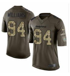 Nike Dolphins #94 Mario Williams Green Mens Stitched NFL Limited Salute to Service Jersey Nike Dolphins #94 Mario Williams Green Mens Stitched NFL Limited Salute to Service Jersey