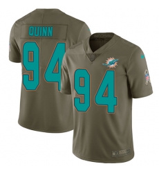 Nike Dolphins #94 Robert Quinn Olive Mens Stitched NFL Limited 2017 Salute To Service Jersey Nike Dolphins #94 Robert Quinn Olive Mens Stitched NFL Limited 2017 Salute To Service Jersey