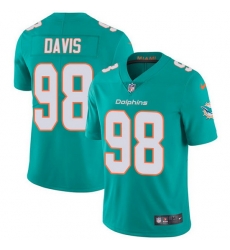 Nike Dolphins 98 Raekwon Davis Aqua Green Team Color Men Stitched NFL Vapor Untouchable Limited Jersey Nike Dolphins 98 Raekwon Davis Aqua Green Team Color Men Stitched NFL Vapor Untouchable Limited Jersey