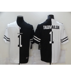 Nike Miami Dolphins 1 Tua Tagovailoa Black And White Split Vapor Untouchable Limited Jersey Nike Miami Dolphins 1 Tua Tagovailoa Black And White Split Vapor Untouchable Limited Jersey