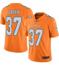Nike Miami Dolphins 37 Myles Gaskin Orange Men Stitched NFL Limited Rush Jersey Nike Miami Dolphins 37 Myles Gaskin Orange Men Stitched NFL Limited Rush Jersey