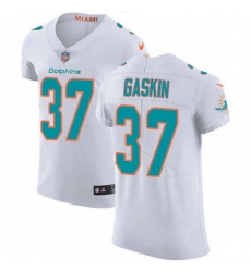 Nike Miami Dolphins 37 Myles Gaskin White Men Stitched NFL New Elite Jersey Nike Miami Dolphins 37 Myles Gaskin White Men Stitched NFL New Elite Jersey