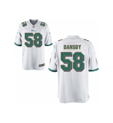 Nike Miami Dolphins 58 Karlos Dansby White Game NFL Jersey Nike Miami Dolphins 58 Karlos Dansby White Game NFL Jersey