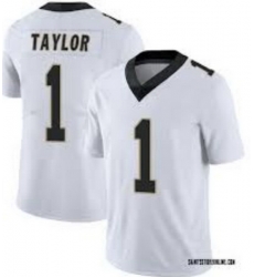 Men New Orleans Saints 1 Alontae Taylor Limited White Vapor Untouchable Jersey Men New Orleans Saints 1 Alontae Taylor Limited White Vapor Untouchable Jersey