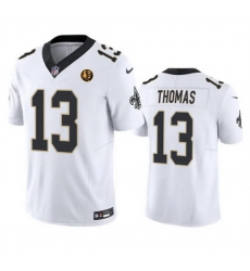 Men New Orleans Saints 13 Michael Thomas White 2023 F U S E With John Madden Patch Vapor Limited Stitched Football Jersey Men New Orleans Saints 13 Michael Thomas White 2023 F U S E With John Madden Patch Vapor Limited Stitched Football Jersey