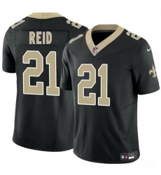 Men New Orleans Saints 21 Justin Reid Black 2025 F U S E Vapor Limited Stitched Football Jersey Men New Orleans Saints 21 Justin Reid Black 2025 F U S E Vapor Limited Stitched Football Jersey