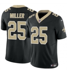 Men New Orleans Saints 25 Kendre Miller Black Vapor Limited Stitched Football Jersey Men New Orleans Saints 25 Kendre Miller Black Vapor Limited Stitched Football Jersey