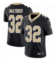Men New Orleans Saints 32 Tyrann Mathieu Black Vapor Limited Stitched Jersey Men New Orleans Saints 32 Tyrann Mathieu Black Vapor Limited Stitched Jersey
