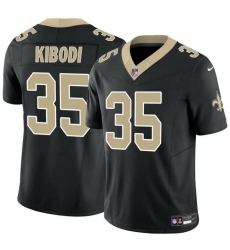 Men New Orleans Saints 35 Jacob Kibodi Black F U S E Vapor Limited Stitched Football Jersey Men New Orleans Saints 35 Jacob Kibodi Black F U S E Vapor Limited Stitched Football Jersey