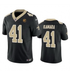 Men New Orleans Saints 41 Alvin Kamara White 2023 F U S E With John Madden Patch Vapor Limited Stitched Football Jersey Men New Orleans Saints 41 Alvin Kamara White 2023 F U S E With John Madden Patch Vapor Limited Stitched Football Jersey