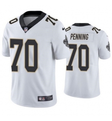 Men New Orleans Saints 70 Trevor Penning White Vapor Limited Stitched jersey Men New Orleans Saints 70 Trevor Penning White Vapor Limited Stitched jersey