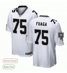 Men New Orleans Saints 75 Taliese Fuaga White Vapor Limited Stitched Football Jersey Men New Orleans Saints 75 Taliese Fuaga White Vapor Limited Stitched Football Jersey
