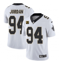 Men New Orleans Saints 94 Cameron Jordan 2022 White With 4 Star C Patch Stitched Jersey Men New Orleans Saints 94 Cameron Jordan 2022 White With 4 Star C Patch Stitched Jersey
