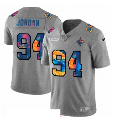 Men New Orleans Saints 94 Cameron Jordan Men Nike Multi Color 2020 NFL Crucial Catch NFL Jersey Greyheather Men New Orleans Saints 94 Cameron Jordan Men Nike Multi Color 2020 NFL Crucial Catch NFL Jersey Greyheather