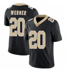 Men New Orleans Saints Pete Werner #20 Black Vapor Limited Stitched NFL Jersey Men New Orleans Saints Pete Werner #20 Black Vapor Limited Stitched NFL Jersey