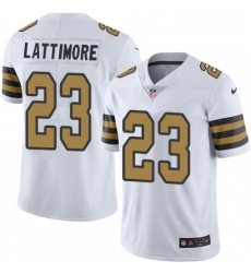 Mens Nike New Orleans Saints 23 Marshon Lattimore Limited White Rush Vapor Untouchable NFL Jersey Mens Nike New Orleans Saints 23 Marshon Lattimore Limited White Rush Vapor Untouchable NFL Jersey