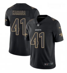 Mens Nike New Orleans Saints 41 Alvin Kamara Limited Black Rush Impact NFL Jersey Mens Nike New Orleans Saints 41 Alvin Kamara Limited Black Rush Impact NFL Jersey