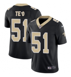 Mens Nike New Orleans Saints 51 Manti Teo Black Team Color Vapor Untouchable Limited Player NFL Jersey Mens Nike New Orleans Saints 51 Manti Teo Black Team Color Vapor Untouchable Limited Player NFL Jersey