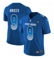 Mens Nike New Orleans Saints 9 Drew Brees Limited Royal Blue 2018 Pro Bowl NFL Jersey Mens Nike New Orleans Saints 9 Drew Brees Limited Royal Blue 2018 Pro Bowl NFL Jersey