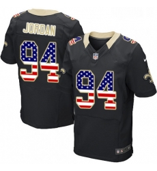 Mens Nike New Orleans Saints 94 Cameron Jordan Elite Black Home USA Flag Fashion NFL Jersey Mens Nike New Orleans Saints 94 Cameron Jordan Elite Black Home USA Flag Fashion NFL Jersey
