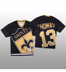 NFL New Orleans Saints 13 Michael Thomas Black Men Mitchell 26 Nell Big Face Fashion Limited NFL Jersey NFL New Orleans Saints 13 Michael Thomas Black Men Mitchell 26 Nell Big Face Fashion Limited NFL Jersey