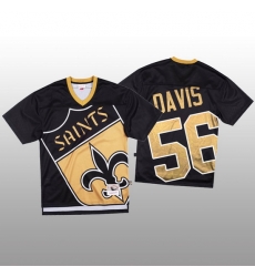 NFL New Orleans Saints 56 Demario Davis Black Men Mitchell 26 Nell Big Face Fashion Limited NFL Jersey NFL New Orleans Saints 56 Demario Davis Black Men Mitchell 26 Nell Big Face Fashion Limited NFL Jersey