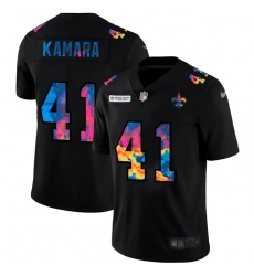 New Orleans Saints 41 Alvin Kamara Men Nike Multi Color Black 2020 NFL Crucial Catch Vapor Untouchable Limited Jersey New Orleans Saints 41 Alvin Kamara Men Nike Multi Color Black 2020 NFL Crucial Catch Vapor Untouchable Limited Jersey