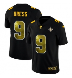 New Orleans Saints 9 Drew Brees Men Black Nike Golden Sequin Vapor Limited NFL Jersey New Orleans Saints 9 Drew Brees Men Black Nike Golden Sequin Vapor Limited NFL Jersey