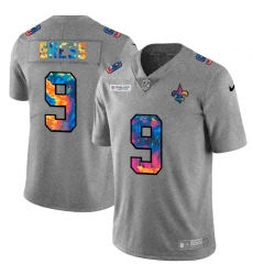New Orleans Saints 9 Drew Brees Men Nike Multi Color 2020 NFL Crucial Catch NFL Jersey Greyheather New Orleans Saints 9 Drew Brees Men Nike Multi Color 2020 NFL Crucial Catch NFL Jersey Greyheather