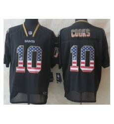 Nike New Orleans Saints 10 Brandin Cooks Black Elite USA Flag Fashion NFL Jersey Nike New Orleans Saints 10 Brandin Cooks Black Elite USA Flag Fashion NFL Jersey