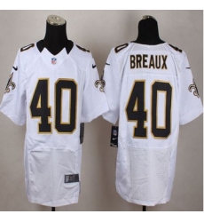 Nike New Orleans Saints #40 Delvin Breaux White Mens Stitched NFL Elite Jersey Nike New Orleans Saints #40 Delvin Breaux White Mens Stitched NFL Elite Jersey