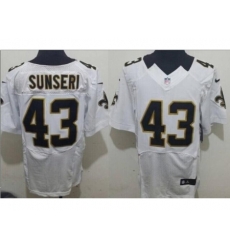 Nike New Orleans Saints 43 Vinnie Sunseri White Elite NFL Jersey Nike New Orleans Saints 43 Vinnie Sunseri White Elite NFL Jersey