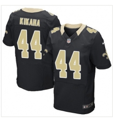 Nike New Orleans Saints #44 Hauoli Kikaha Black Team Color Mens Stitched NFL Elite Jersey Nike New Orleans Saints #44 Hauoli Kikaha Black Team Color Mens Stitched NFL Elite Jersey